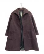 CELINEセリーヌ）の古着「ヴィンテージウールカシミヤブレンドコート」｜ボルドー