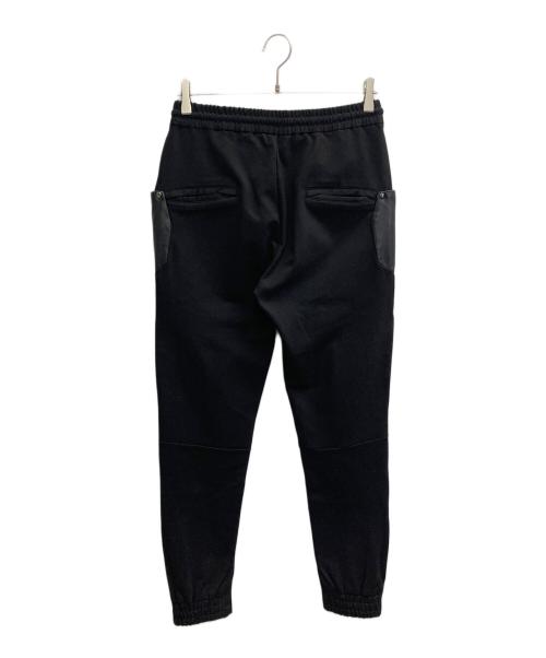 1piu1uguale3（ウノピュウノウグァーレトレ）1piu1uguale3 (ウノピュウノウグァーレトレ) ラムレザードッキングパンツ ブラック サイズ:Mの古着・服飾アイテム