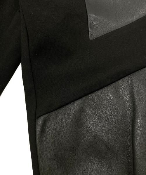 1piu1uguale3（ウノピュウノウグァーレトレ）1piu1uguale3 (ウノピュウノウグァーレトレ) ラムレザードッキングパンツ ブラック サイズ:Mの古着・服飾アイテム