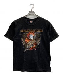 HARLEY-DAVIDSON（ハーレーダビッドソン）の古着「イーグルプリントTシャツ」｜ブラック