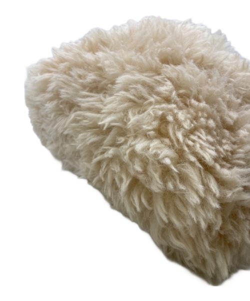 THE PAUSE（ザポーズ）THE PAUSE (ザポーズ) Whim Gazette (ウィムガゼット) エコファー2WAYショルダーバッグ ホワイトの古着・服飾アイテム