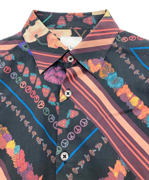 PAUL SMITH（ポールスミス）Paul Smith (ポールスミス) “VINTAGE SCARF” PRINT SHIRTS パープル サイズ:Mの古着・服飾アイテム