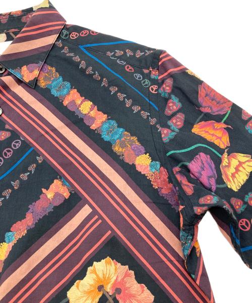 PAUL SMITH（ポールスミス）Paul Smith (ポールスミス) “VINTAGE SCARF” PRINT SHIRTS パープル サイズ:Mの古着・服飾アイテム