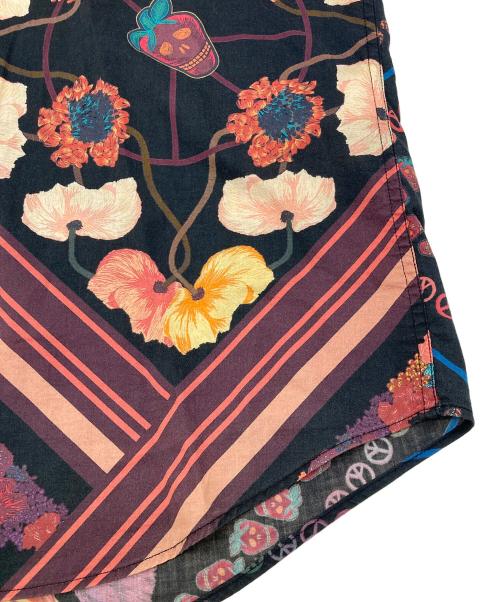 PAUL SMITH（ポールスミス）Paul Smith (ポールスミス) “VINTAGE SCARF” PRINT SHIRTS パープル サイズ:Mの古着・服飾アイテム