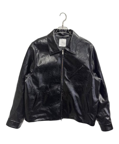 Lui's（ルイス）Lui's (ルイス) グランジシンセティックレザーZIPブルゾン ブラック サイズ:Sの古着・服飾アイテム