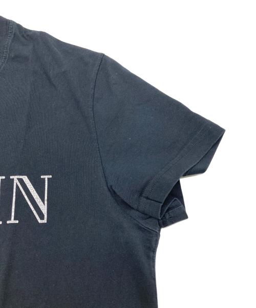 BALMAIN（バルマン）BALMAIN (バルマン) メタリックロゴTシャツ ブラック サイズ:Sの古着・服飾アイテム