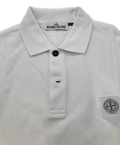 STONE ISLAND（ストーンアイランド）STONE ISLAND (ストーンアイランド) 21SS ポロシャツ ホワイト サイズ:Mの古着・服飾アイテム