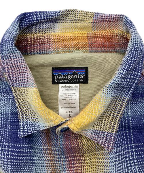 Patagonia（パタゴニア）Patagonia (パタゴニア) 04年製 フィヨルドフランネルシャツ ブルー サイズ:Sの古着・服飾アイテム