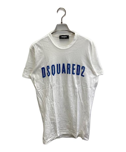 DSQUARED2（ディースクエアード）DSQUARED2 (ディースクエアード) プリントTシャツ ホワイト サイズ:Sの古着・服飾アイテム