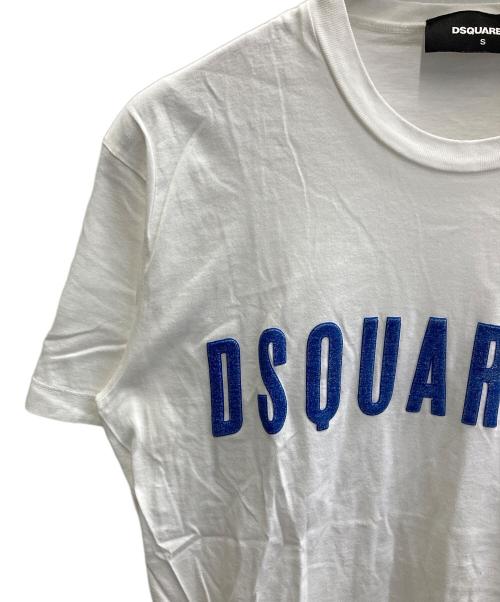 DSQUARED2（ディースクエアード）DSQUARED2 (ディースクエアード) プリントTシャツ ホワイト サイズ:Sの古着・服飾アイテム