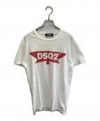 DSQUARED2ディースクエアード）の古着「プリントTシャツ」｜ホワイト