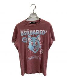 DSQUARED2（ディースクエアード）の古着「プリントTシャツ」｜レッド