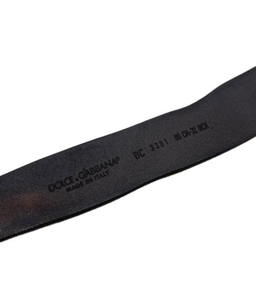 DOLCE & GABBANA（ドルチェ＆ガッバーナ）DOLCE & GABBANA (ドルチェ＆ガッバーナ) オールド レザーベルト ブラウンの古着・服飾アイテム