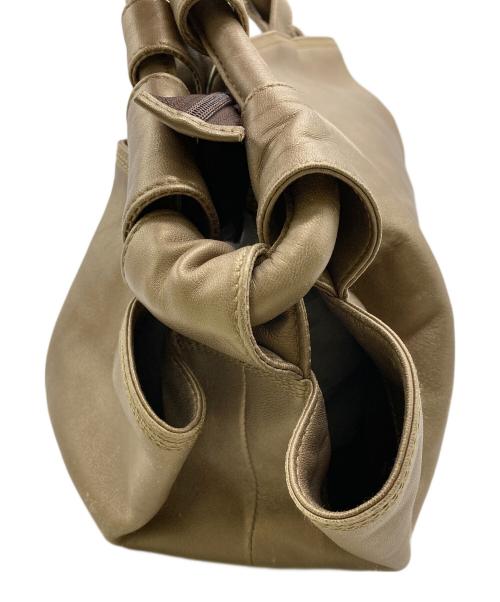 LOEWE（ロエベ）LOEWE (ロエベ) ナッパアイレ ハンドバッグ ベージュの古着・服飾アイテム