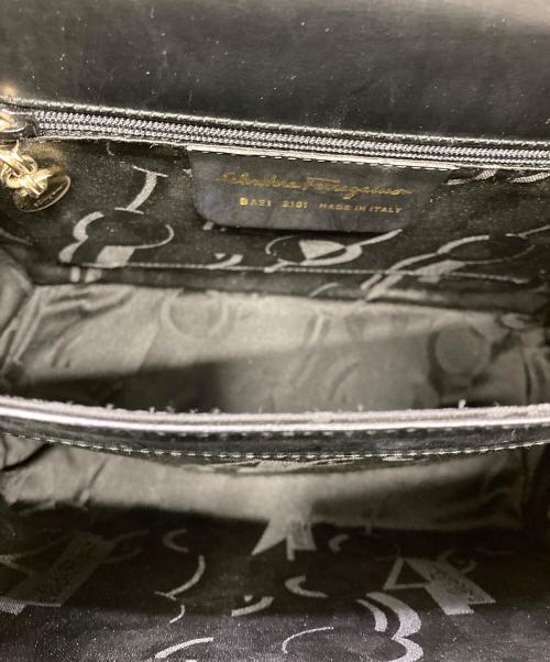 Salvatore Ferragamo（サルヴァトーレ フェラガモ）Salvatore Ferragamo (サルヴァトーレ フェラガモ) ガンチーニ2wayショルダーバッグ ブラックの古着・服飾アイテム