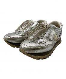 TORY BURCH（トリーバーチ）の古着「ロゴスニーカー」｜シルバー