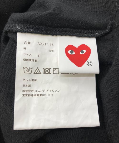 PLAY COMME des GARCONS（プレイコムデギャルソン）PLAY COMME des GARCONS (プレイコムデギャルソン) プリントTシャツ ブラック サイズ:Sの古着・服飾アイテム