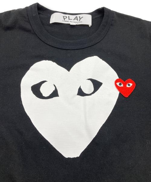 PLAY COMME des GARCONS（プレイコムデギャルソン）PLAY COMME des GARCONS (プレイコムデギャルソン) プリントTシャツ ブラック サイズ:Sの古着・服飾アイテム