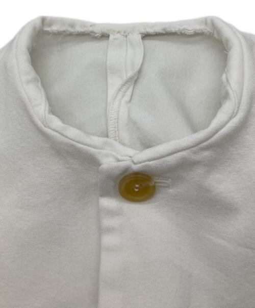 tricot COMME des GARCONS（トリココムデギャルソン）tricot COMME des GARCONS (トリココムデギャルソン) ノーカラーボタンジャケット【AD2008】 ホワイト サイズ:Sの古着・服飾アイテム