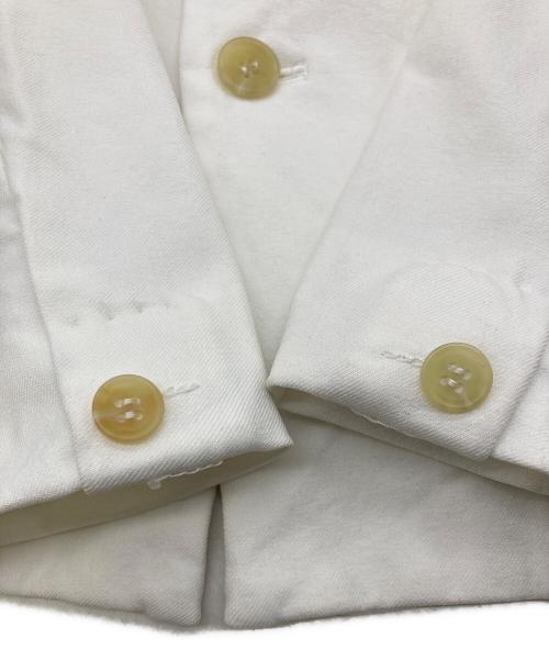 tricot COMME des GARCONS（トリココムデギャルソン）tricot COMME des GARCONS (トリココムデギャルソン) ノーカラーボタンジャケット【AD2008】 ホワイト サイズ:Sの古着・服飾アイテム