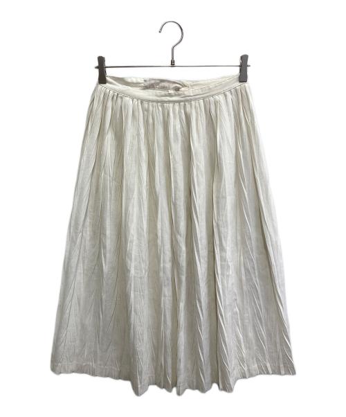 tricot COMME des GARCONS（トリココムデギャルソン）tricot COMME des GARCONS (トリココムデギャルソン) プリーツスカート ホワイト サイズ:Sの古着・服飾アイテム