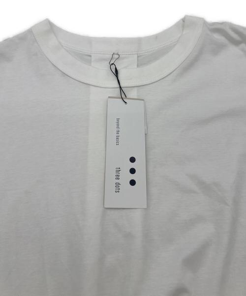 THREE DOTS（スリードッツ）THREE DOTS (スリードッツ) ワンピース ホワイト サイズ:S 未使用品の古着・服飾アイテム