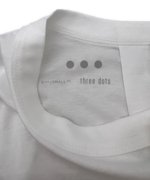 THREE DOTS（スリードッツ）THREE DOTS (スリードッツ) ワンピース ホワイト サイズ:S 未使用品の古着・服飾アイテム