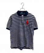 POLO RALPH LAURENポロ・ラルフローレン）の古着「BIG PONY ポロシャツ」｜ネイビー×ホワイト