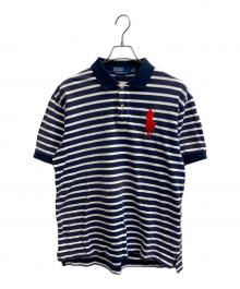 POLO RALPH LAUREN（ポロ・ラルフローレン）の古着「BIG PONY ポロシャツ」｜ネイビー×ホワイト