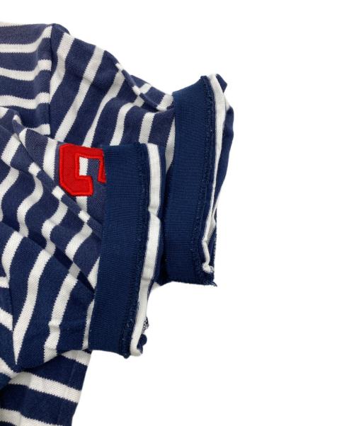 POLO RALPH LAUREN（ポロ・ラルフローレン）POLO RALPH LAUREN (ポロ・ラルフローレン) BIG PONY ポロシャツ ネイビー×ホワイト サイズ:XLの古着・服飾アイテム