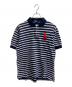 POLO RALPH LAUREN（ポロ・ラルフローレン）の古着「BIG PONY ポロシャツ」｜ネイビー×ホワイト