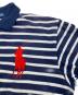中古・古着 POLO RALPH LAUREN (ポロ・ラルフローレン) BIG PONY ポロシャツ ネイビー×ホワイト サイズ:XL：5000円