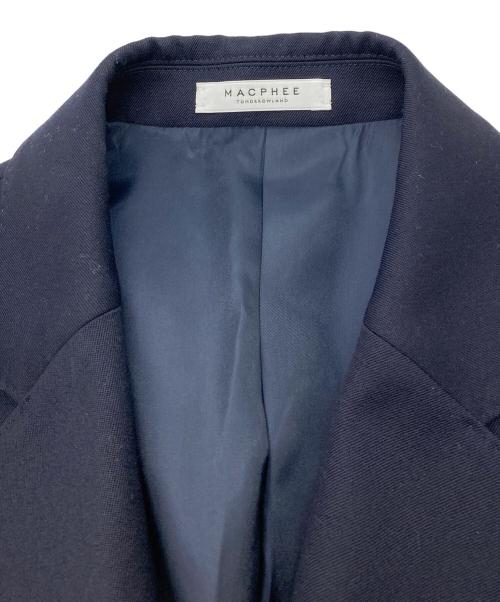 MACPHEE（マカフィー）MACPHEE (マカフィー) ウールギャバジン ダブルブレストジャケット ネイビー サイズ:Sの古着・服飾アイテム