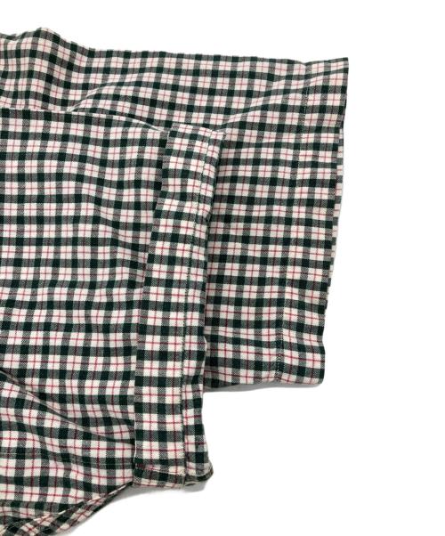RRL（ダブルアールエル）RRL (ダブルアールエル) チェックシャツ グリーン×ホワイト サイズ:Lの古着・服飾アイテム