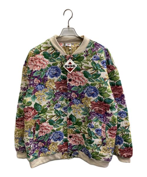 HOOK（フック）HOOK (フック) ゴブランブルゾンジャケット グリーン×レッド サイズ:XL 未使用品の古着・服飾アイテム