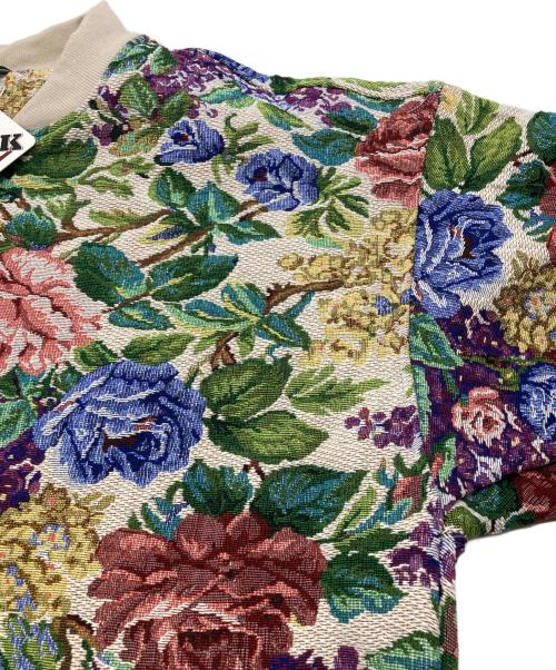 HOOK（フック）HOOK (フック) ゴブランブルゾンジャケット グリーン×レッド サイズ:XL 未使用品の古着・服飾アイテム