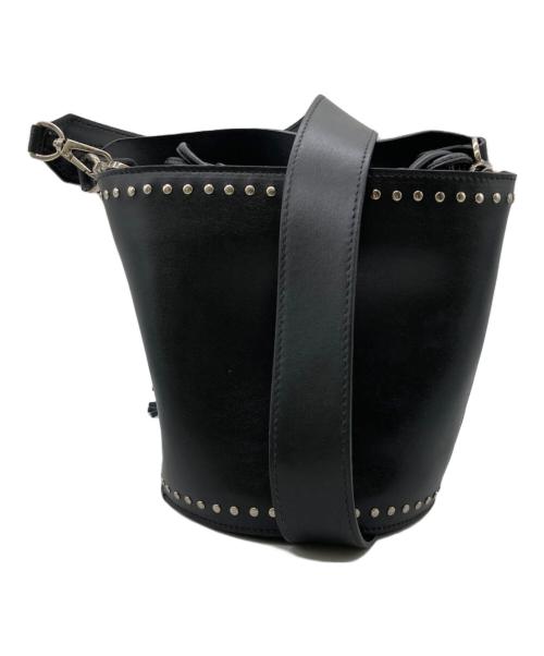 CHRISTIAN VILLA（クリスチャンヴィラ）CHRISTIAN VILLA (クリスチャンヴィラ) バケツ型ショルダーバッグ ブラックの古着・服飾アイテム