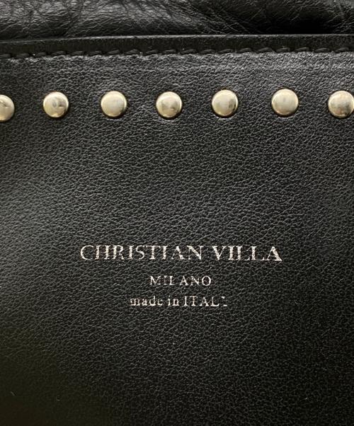 CHRISTIAN VILLA（クリスチャンヴィラ）CHRISTIAN VILLA (クリスチャンヴィラ) バケツ型ショルダーバッグ ブラックの古着・服飾アイテム