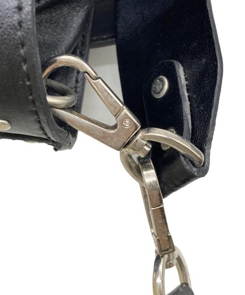 CHRISTIAN VILLA（クリスチャンヴィラ）CHRISTIAN VILLA (クリスチャンヴィラ) バケツ型ショルダーバッグ ブラックの古着・服飾アイテム