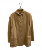 Burberry'sバーバリー）の古着「キャメルウールハーフコート」｜ベージュ