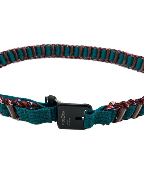 KOLOR（カラー）KOLOR (カラー) FIDLOCK (フィドロック) バックルベルト グリーンの古着・服飾アイテム