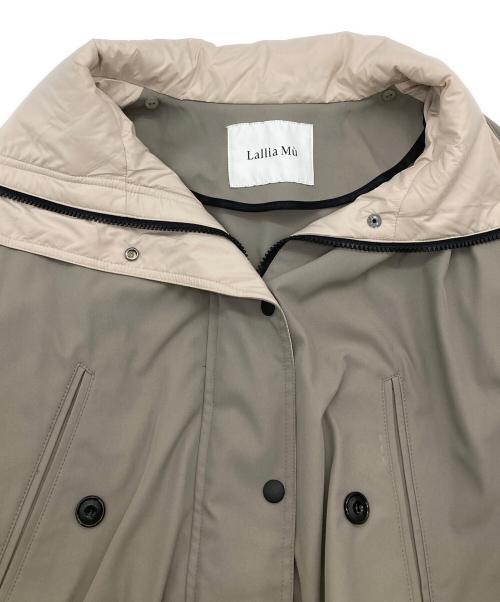 Lallia Mu（ラリア ムー）Lallia Mu (ラリア ムー) スタンドカラーコート ベージュ サイズ:38の古着・服飾アイテム