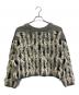 Lallia Mu (ラリア ムー) jaguard knit cardigan ブラック×アイボリー サイズ:38：5000円