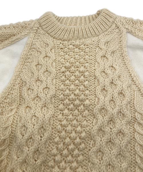 Needles（ニードルズ）Needles (ニードルズ) Fisherman Sweater アイボリー サイズ:Sの古着・服飾アイテム