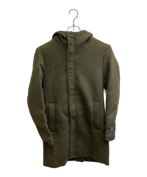 417 by EDIFICE（417 バイ エディフィス）417 by EDIFICE (417 バイ エディフィス) ニュージーランドウールコート グリーン サイズ:S 未使用品の古着・服飾アイテム