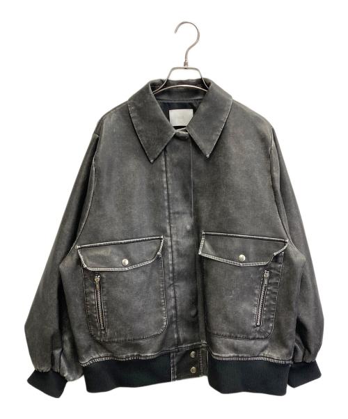 HARE（ハレ）HARE (ハレ) エコレザージャケット グレー サイズ:Fの古着・服飾アイテム