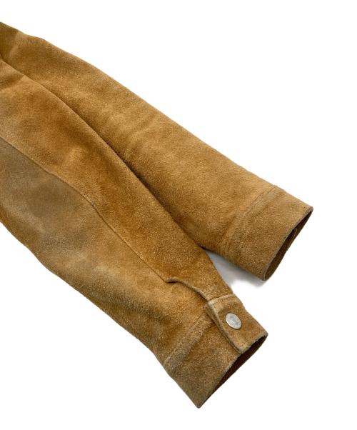 CALEE（キャリー）CALEE (キャリー) スエードジャケット ブラウン サイズ:Mの古着・服飾アイテム