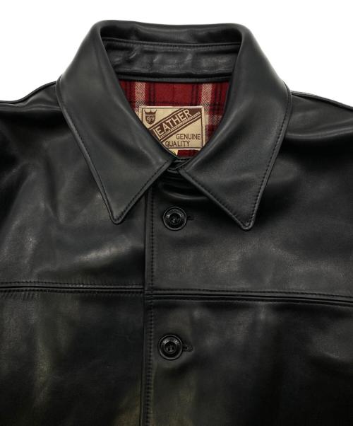 Y'2 leather（ワイツーレザー）Y'2 LEATHER (ワイツーレザー) ECO HORSE 30'S CAR COAT ブラック サイズ:40の古着・服飾アイテム