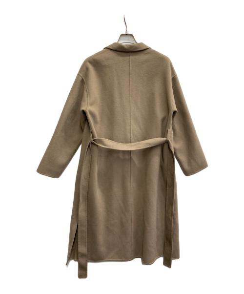 INDIVI（インディヴィ）INDIVI (インディヴィ) ハミルトンウール リバーテーラーコート ブラウン サイズ:Mの古着・服飾アイテム