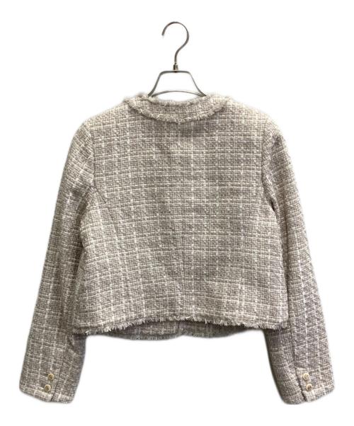 HER LIP TO（ハーリップトゥ）Her lip to (ハーリップトゥ) Grace Tweed Jacket ベージュ サイズ:Mの古着・服飾アイテム